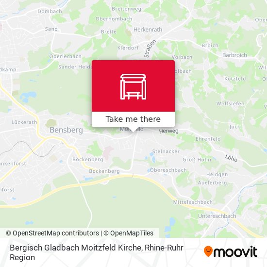 Bergisch Gladbach Moitzfeld Kirche map
