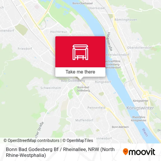 Карта Bonn Bad Godesberg Bf / Rheinallee