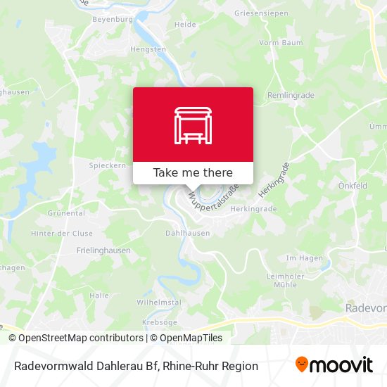 Radevormwald Dahlerau Bf map