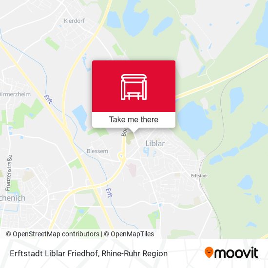 Erftstadt Liblar Friedhof map