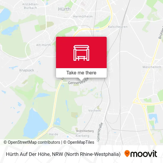 Карта Hürth Auf Der Höhe