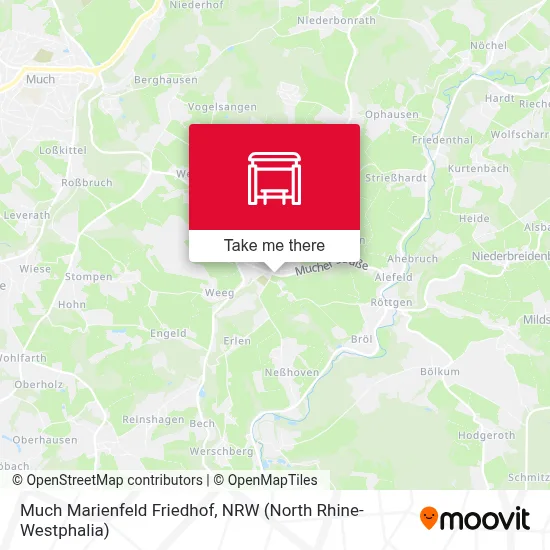 Much Marienfeld Friedhof map