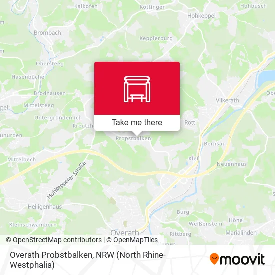 Карта Overath Probstbalken