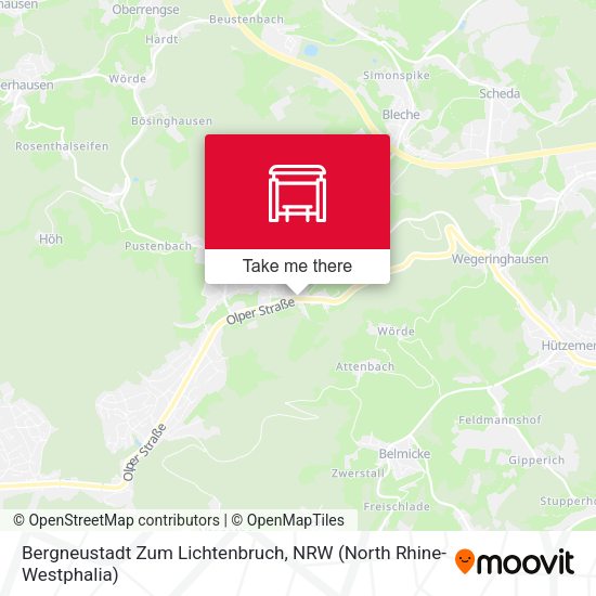Карта Bergneustadt Zum Lichtenbruch
