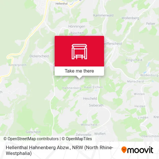 Карта Hellenthal Hahnenberg Abzw.