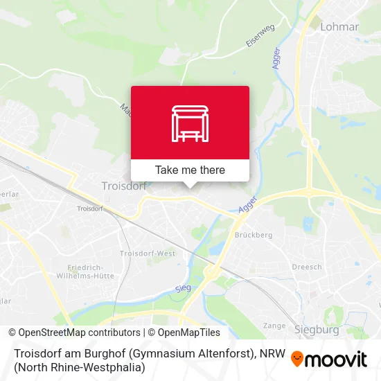 Карта Troisdorf am Burghof (Gymnasium Altenforst)
