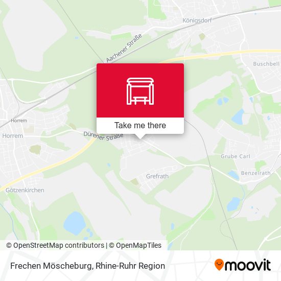Frechen Möscheburg map