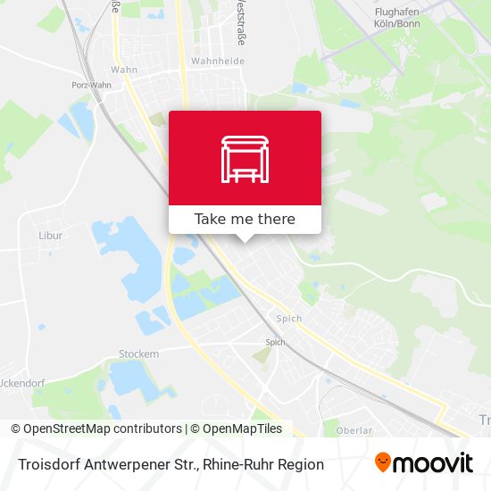 Troisdorf Antwerpener Str. map