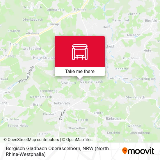 Карта Bergisch Gladbach Oberasselborn