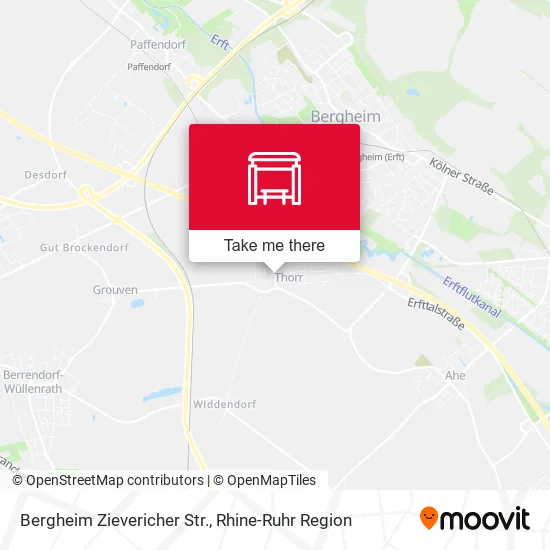 Карта Bergheim Zievericher Str.