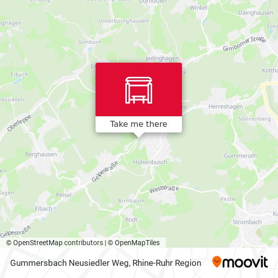 Gummersbach Neusiedler Weg map