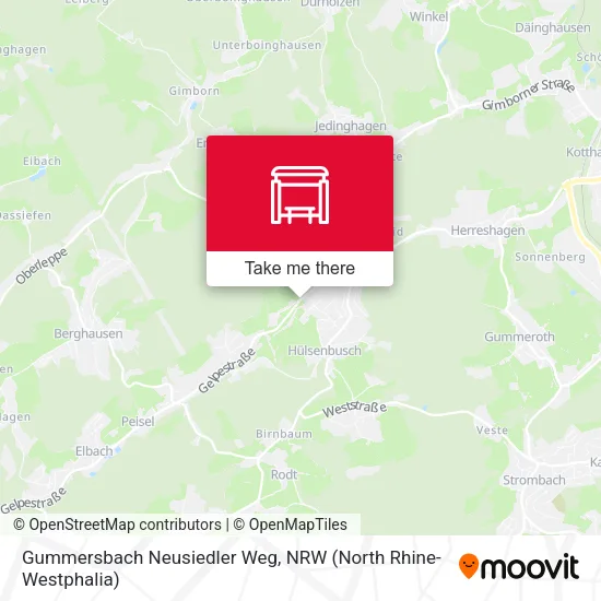 Карта Gummersbach Neusiedler Weg
