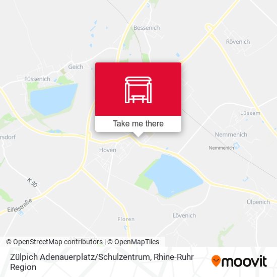 Zülpich Adenauerplatz / Schulzentrum map