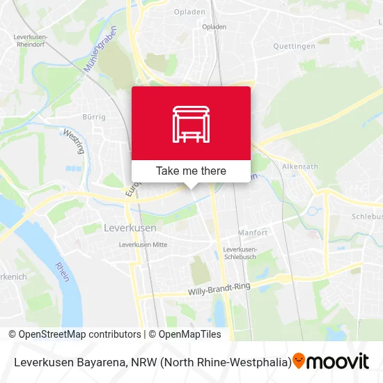 Leverkusen Bayarena map