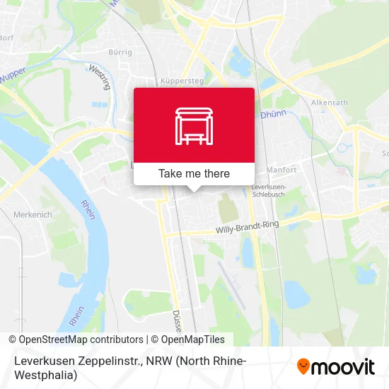 Карта Leverkusen Zeppelinstr.