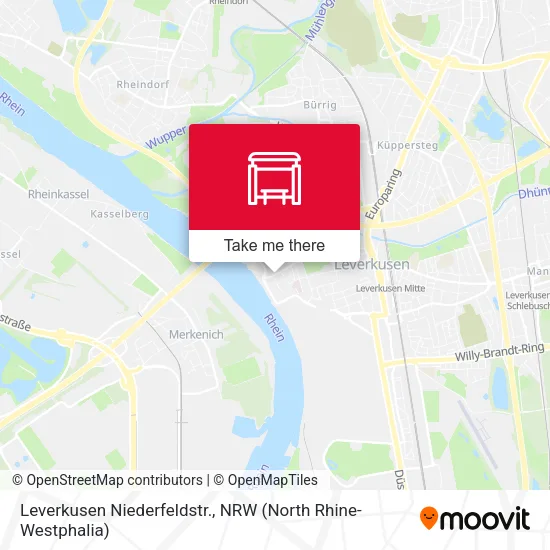 Карта Leverkusen Niederfeldstr.