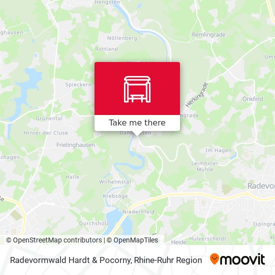 Radevormwald Hardt & Pocorny map