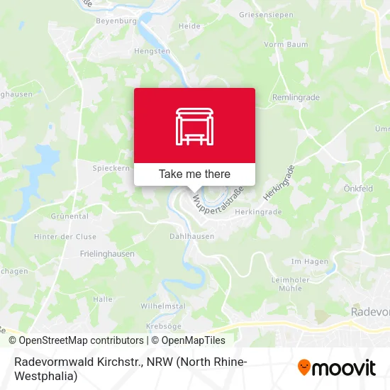 Карта Radevormwald Kirchstr.