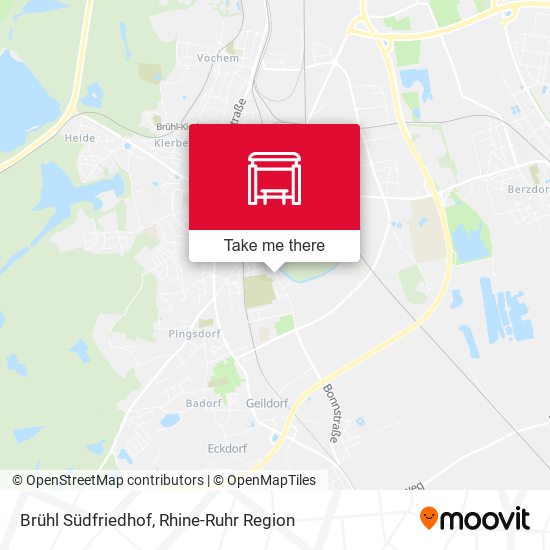 Brühl Südfriedhof map