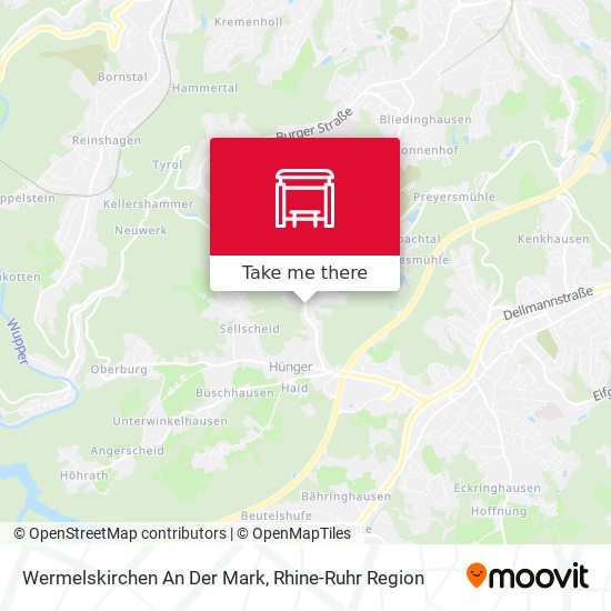 Wermelskirchen An Der Mark map