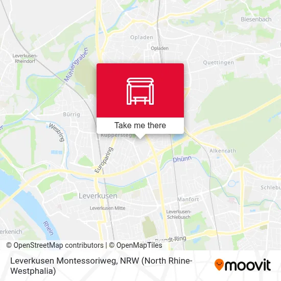 Leverkusen Montessoriweg map
