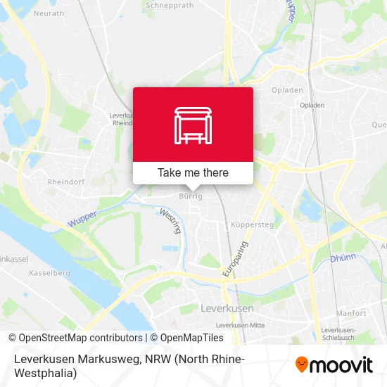 Leverkusen Markusweg map