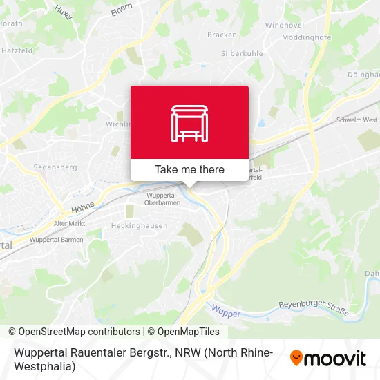 Карта Wuppertal Rauentaler Bergstr.