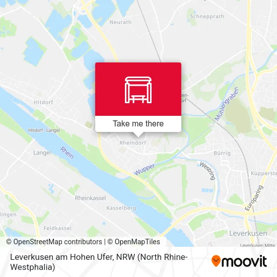 Карта Leverkusen am Hohen Ufer