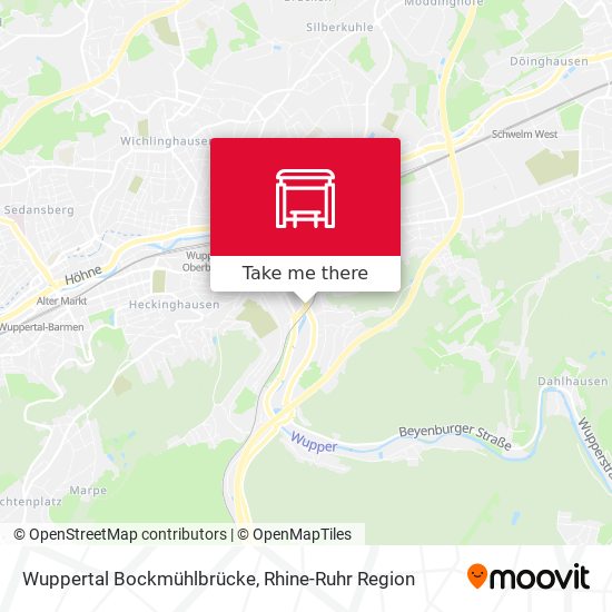 Wuppertal Bockmühlbrücke map