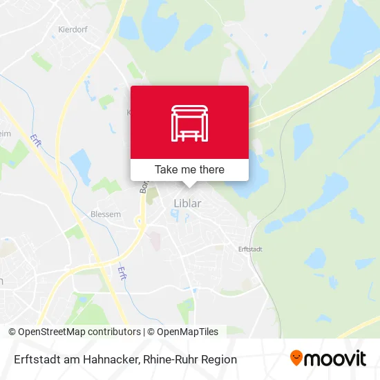 Erftstadt am Hahnacker map
