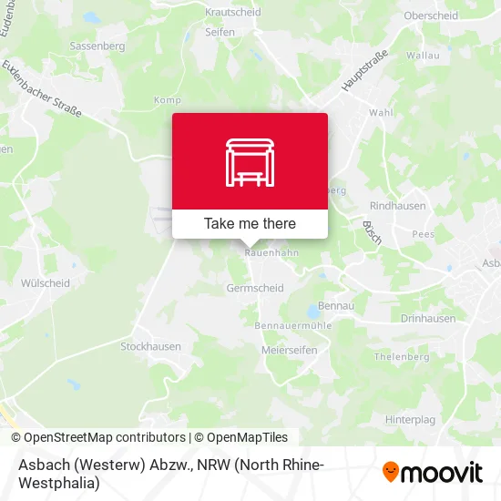 Карта Asbach (Westerw) Abzw.