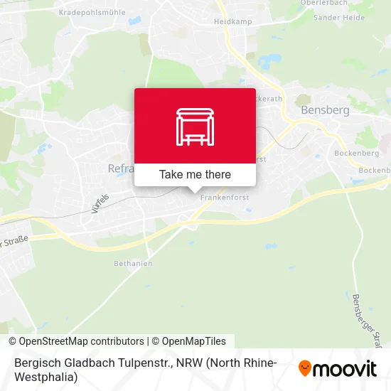 Карта Bergisch Gladbach Tulpenstr.