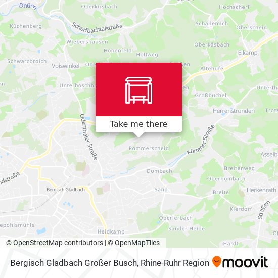Bergisch Gladbach Großer Busch map