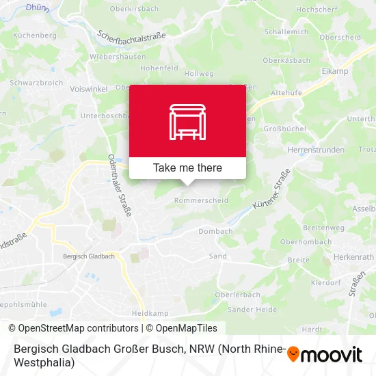 Карта Bergisch Gladbach Großer Busch