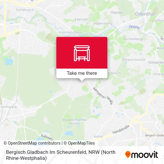 Карта Bergisch Gladbach Im Scheurenfeld