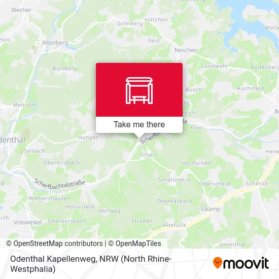 Odenthal Kapellenweg map