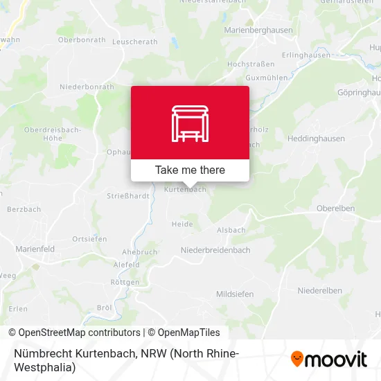 Nümbrecht Kurtenbach map