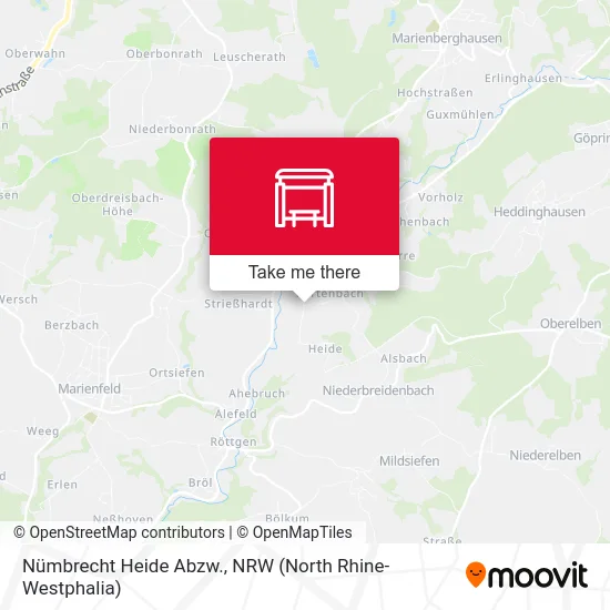 Nümbrecht Heide Abzw. map