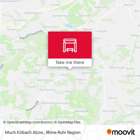 Much Köbach Abzw. map