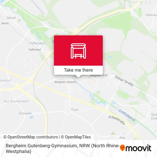 Карта Bergheim Gutenberg-Gymnasium