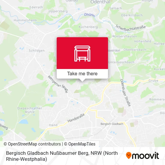 Карта Bergisch Gladbach Nußbaumer Berg