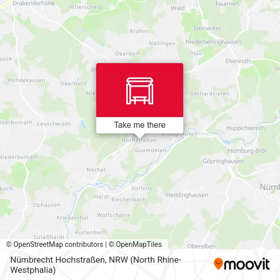 Карта Nümbrecht Hochstraßen