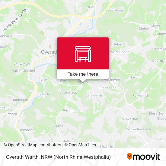Карта Overath Warth