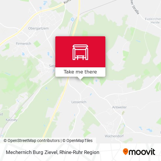 Mechernich Burg Zievel map