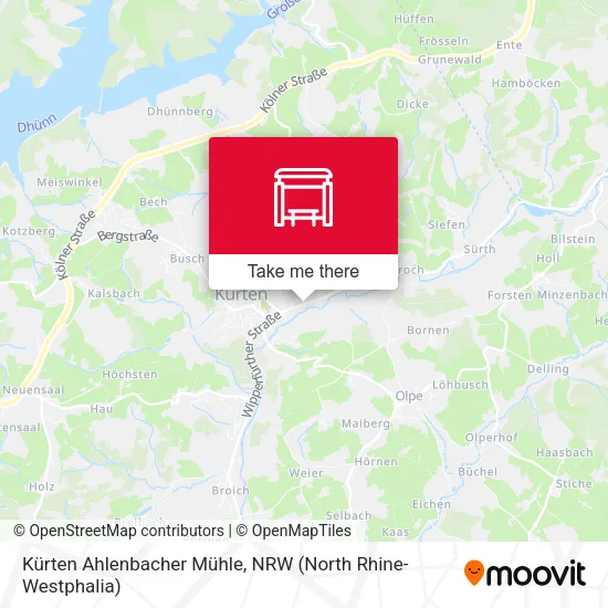 Карта Kürten Ahlenbacher Mühle