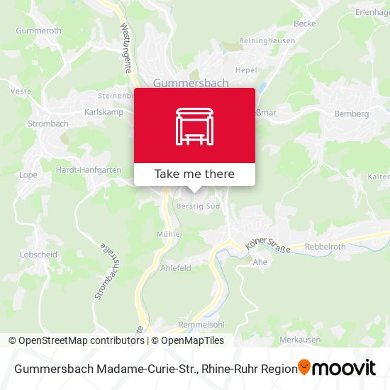 Gummersbach Madame-Curie-Str. map
