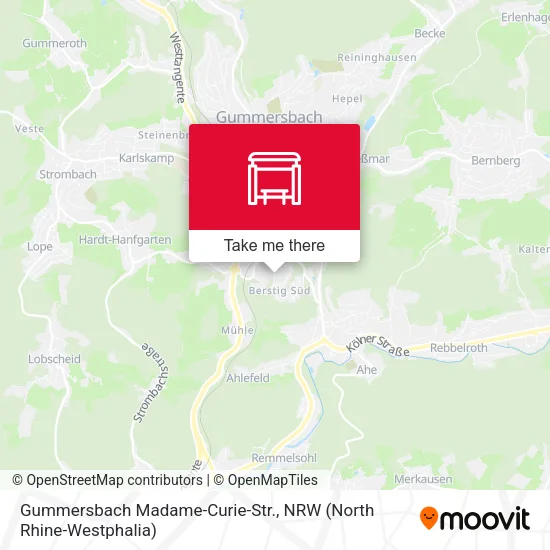 Карта Gummersbach Madame-Curie-Str.
