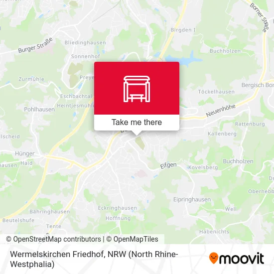 Wermelskirchen Friedhof map