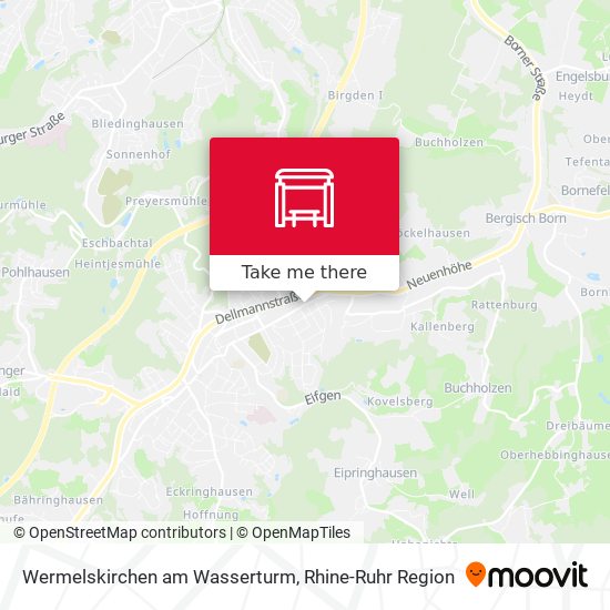 Wermelskirchen am Wasserturm map