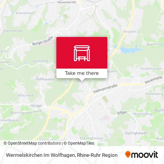 Wermelskirchen Im Wolfhagen map